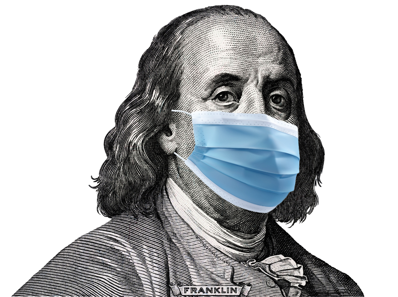 ben franklin w/mask